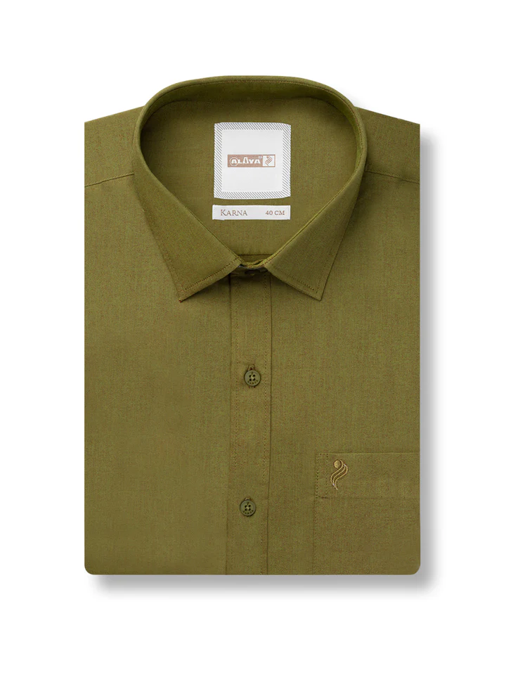 green colour shirt