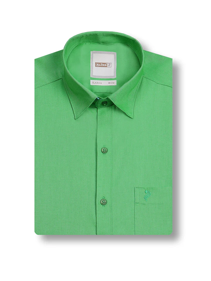 green colour shirt